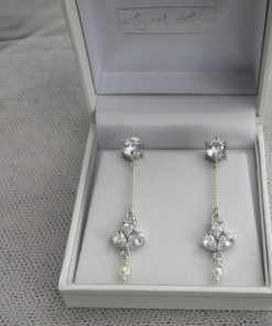 Garland bridal earrings