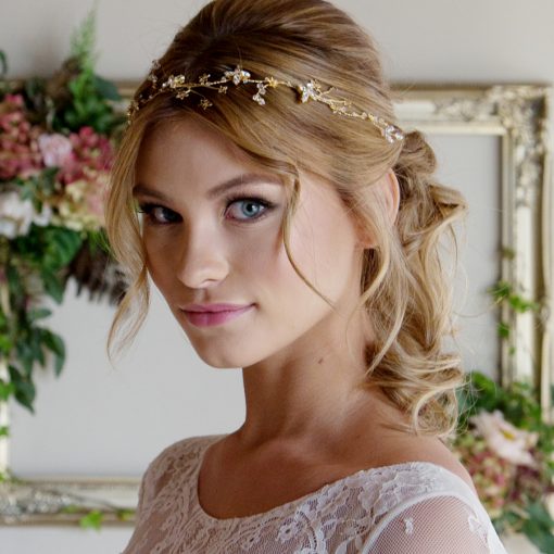 Stardust celestial bridal halo hair vine - Image 3