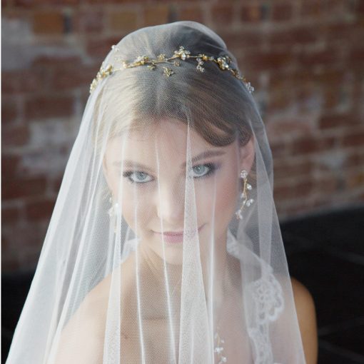Stardust celestial bridal halo hair vine - Image 4