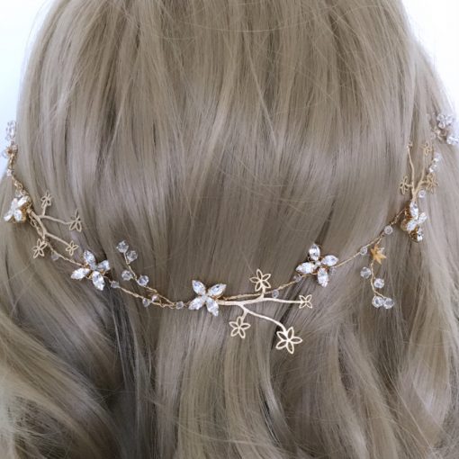 Stardust celestial bridal halo hair vine - Image 8
