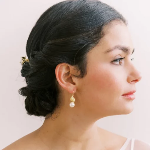 Azalea Pearl Drop Earrings