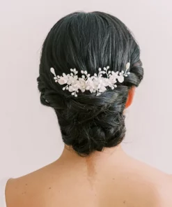 Zinnia Floral Bridal Comb