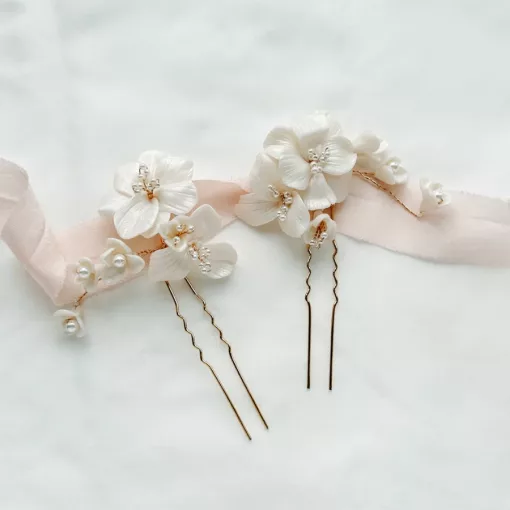 Blair wedding hair accessory for ponytail and buns - Image 2